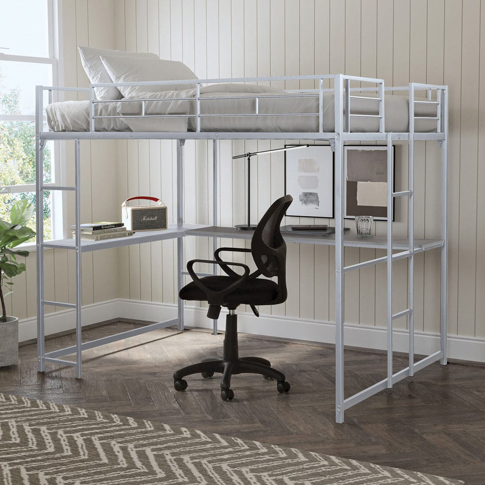 Furniture of America - Cybill Full Loft Bed in Silver - FM-BK905SV-F-BED View 1