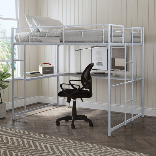 Furniture of America - Cybill Full Loft Bed in Silver - FM-BK905SV-F-BED View 1