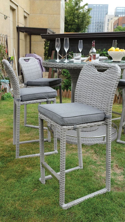 Furniture of America - Cyprus Bar Chair in Gray - GM-2007-6PK View 1
