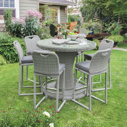 Furniture of America - Cyprus Bar Chair in Gray - GM-2007-6PK View 2