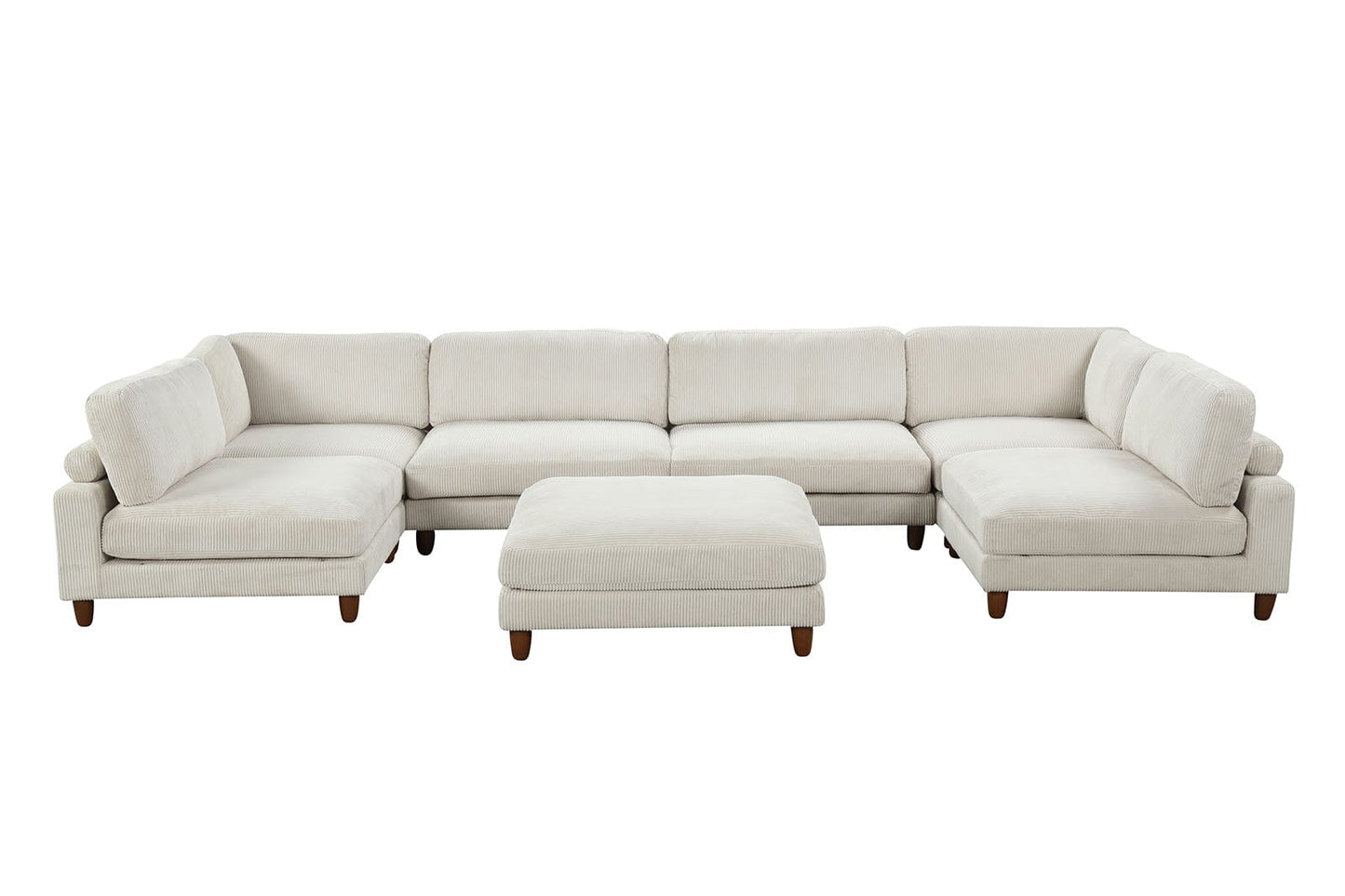 Furniture of America - Dagenham Sectional in Beige - FM6800BG-A View 1