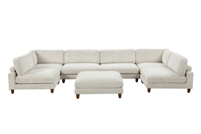 Furniture of America - Dagenham Sectional in Beige - FM6800BG-A View 1