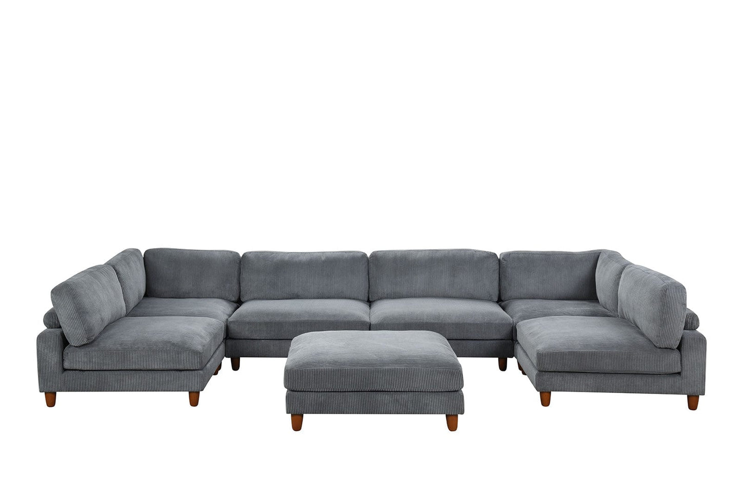 Furniture of America - Dagenham Sectional in Gray - FM6800GY-A View 1