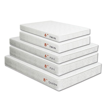 Furniture of America - Daisy 8" Bunkie Board Combo Mattress, Twin in White - DM-Combo-T-8 View 3