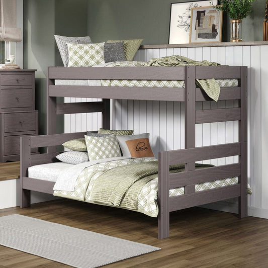 Furniture of America - Damaris Twin/Full Bunk Bed in Gray - AM-BK306GY-BED View 1