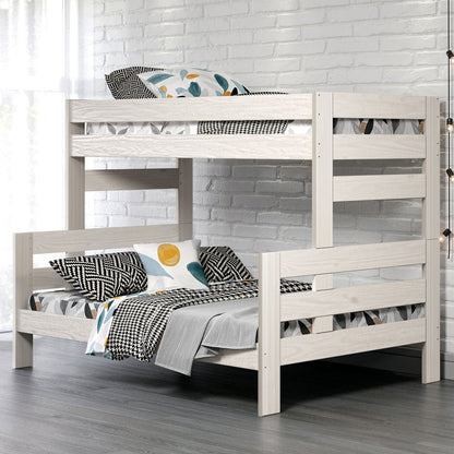 Furniture of America - Damaris Twin/Full Bunk Bed in White - AM-BK306WH-BED View 1