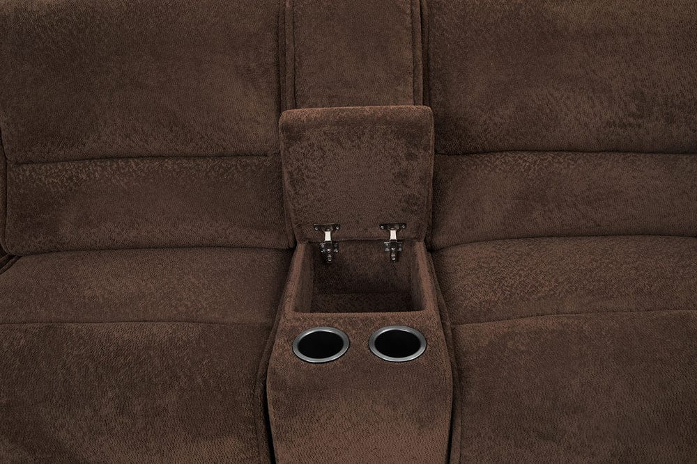 Furniture of America - Damasus Power Sectional in Java - CM9932DB-SECT-PM View 2