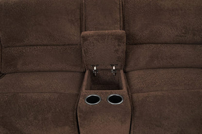 Furniture of America - Damasus Power Sectional in Java - CM9932DB-SECT-PM View 2