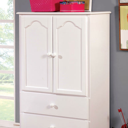 Furniture of America - Dani Armoire in White - CM7159WH-AR-VN View 5