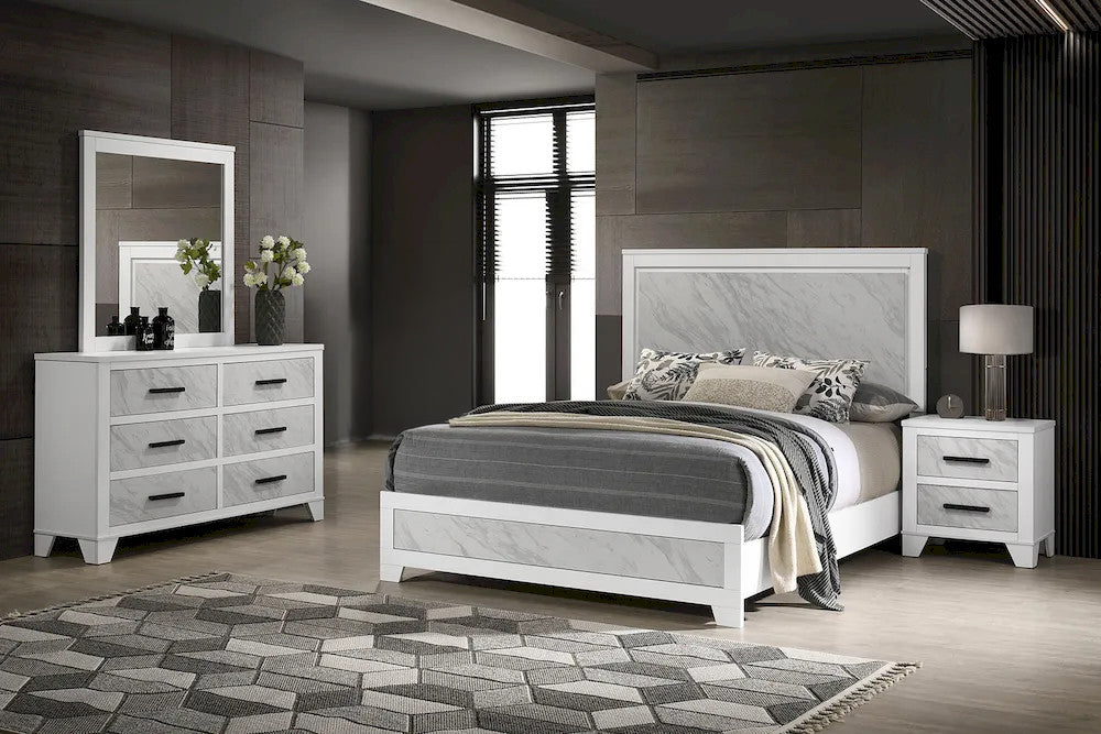Furniture of America - Darlene - 3 Pc. Queen Bedroom Set - FM72018WH-Q-4PC view 1