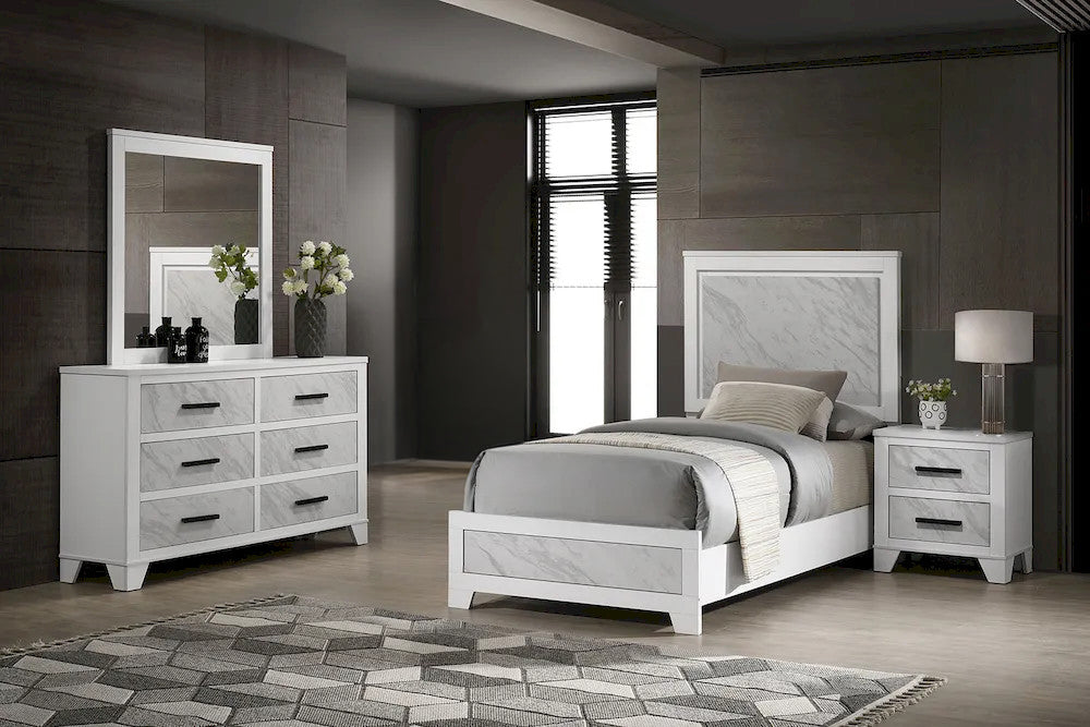 Furniture of America - Darlene - 3 Pc. Twin Bedroom Set - FM72018WH-T-4PC view 1
