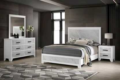 Furniture of America - Darlene - 4 Pc. Queen Bedroom Set W/ 2NS - FM72018WH-Q-5PC-2NS view 1