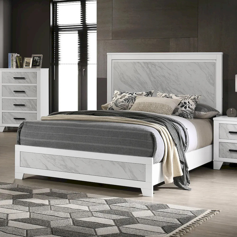 Furniture of America - Darlene - 4 Pc. Queen Bedroom Set W/ Chest - FM72018WH-Q-5PC-CHE view 2