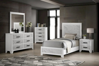 Furniture of America - Darlene - Twin Bed - FM72018WH-T-BED view 2