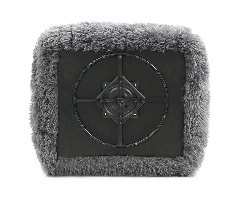 Furniture of America - Darwen - Swivel Chair, Dark Gray - FM64006DG-CH-SW view 5
