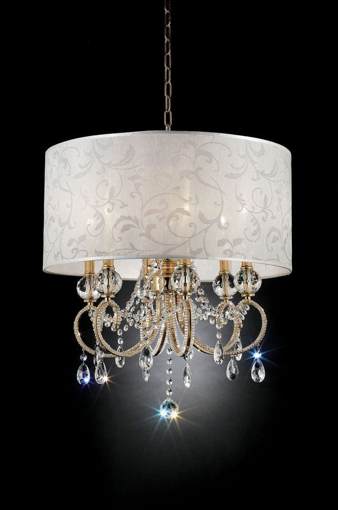 Furniture of America - Deborah 24.5"H Gold Ceiling Lamp in Gold - L9155H View 1