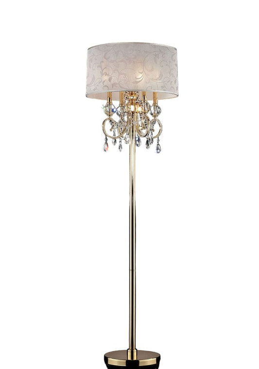 Furniture of America - Deborah 63"H Gold Floor Lamp in Gold - L9155F View 1