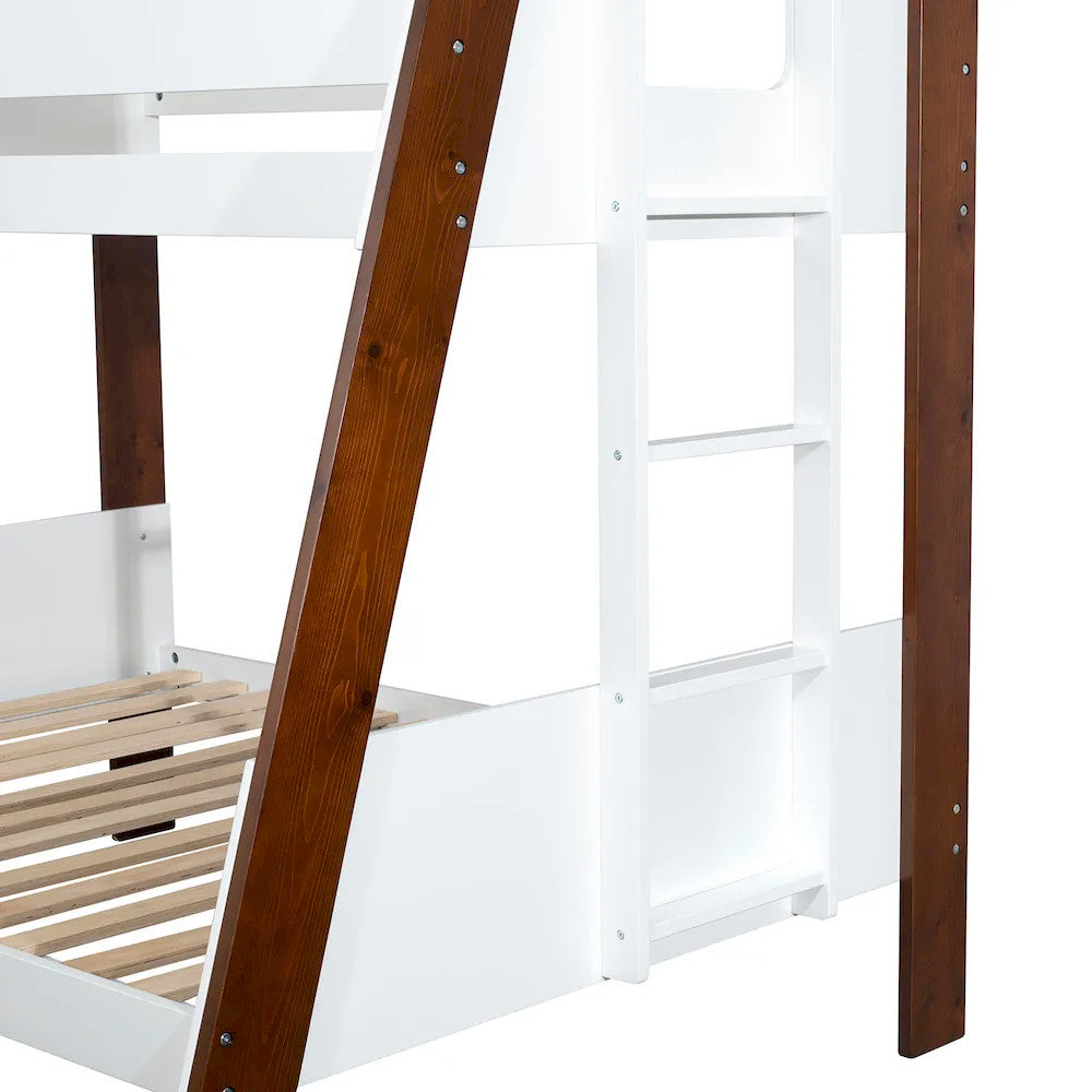 Furniture of America - Delbin - Twin/Full Bunk Bed+Mattress - FM-BK202CH-TF-BED+M6 view 6
