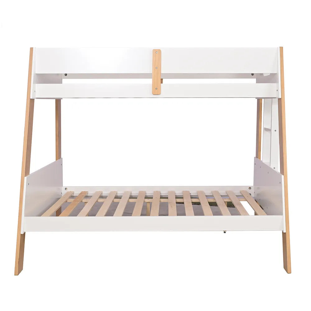 Furniture of America - Delbin - Twin/Full Bunk Bed w/ Mattress - FM-BK202WH-TF-BED+M6 view 5