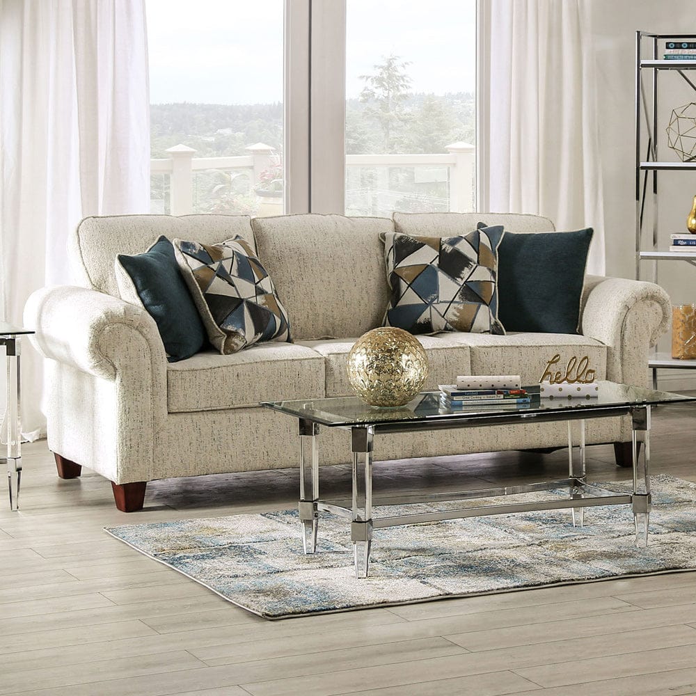 Furniture of America - Delgada Sofa in Beige - SM7749-SF View 1