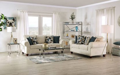 Furniture of America - Delgada Sofa + Loveseat in Beige - SM7749-2PC View 1