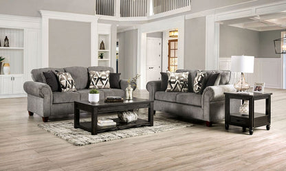 Furniture of America - Delgada Sofa + Loveseat in Graphite - SM7750-2PC View 1