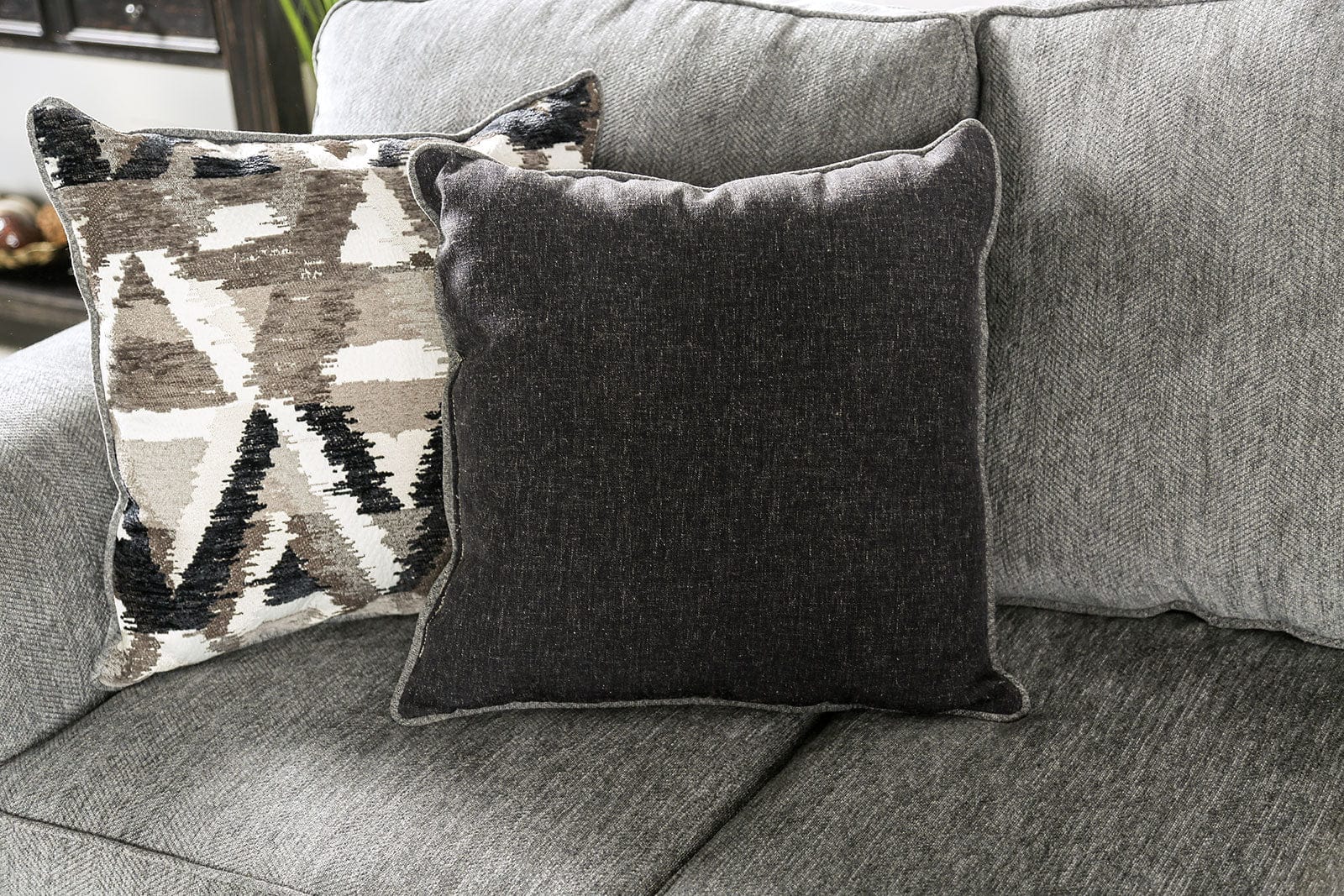 Furniture of America - Delgada Sofa + Loveseat in Graphite - SM7750-2PC View 7