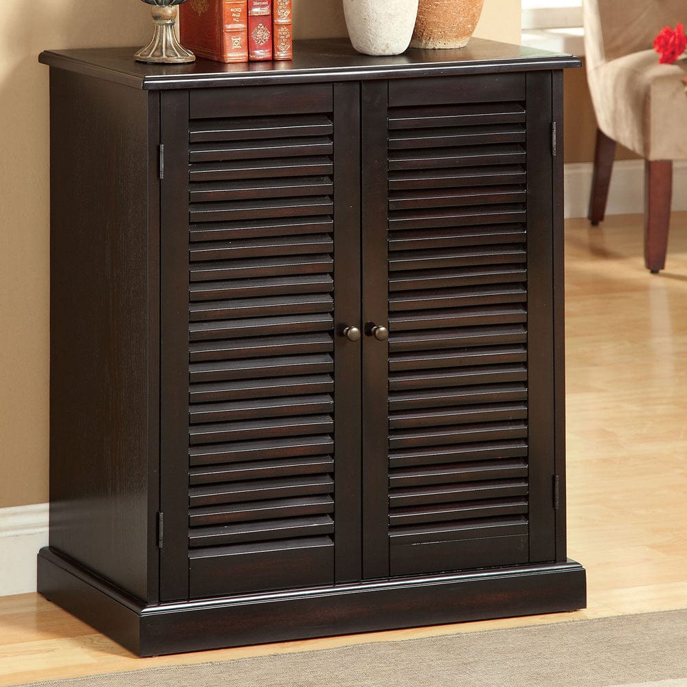 Furniture of America - Della Shoe Cabinet in Espresso - CM-AC213EX View 1