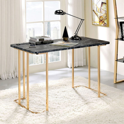 Furniture of America - Delphine Desk in Gold/Black - CM-DK919BK View 1
