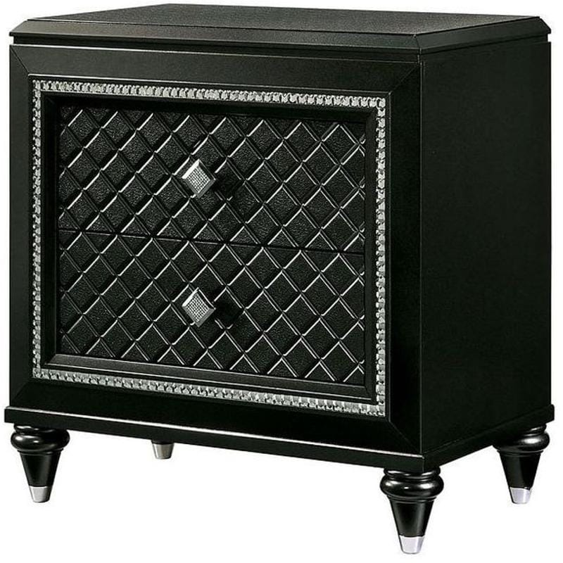 Furniture of America - Demetria Nightstand in Metallic Gray - CM7584N View 1