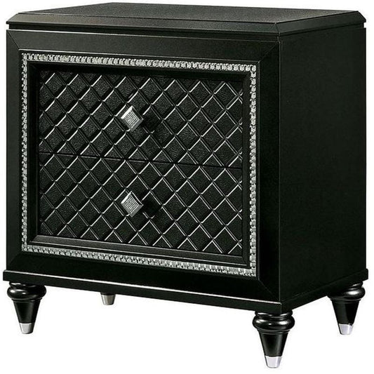 Furniture of America - Demetria Nightstand in Metallic Gray - CM7584N View 1