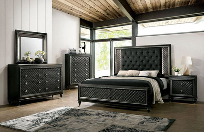 Furniture of America - Demetria Nightstand in Metallic Gray - CM7584N View 4