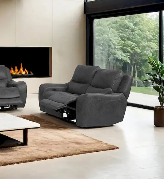 Furniture of America - Demetrius - Power Loveseat, Dark Gray - CM9931DG-LV-PM-PK view 1