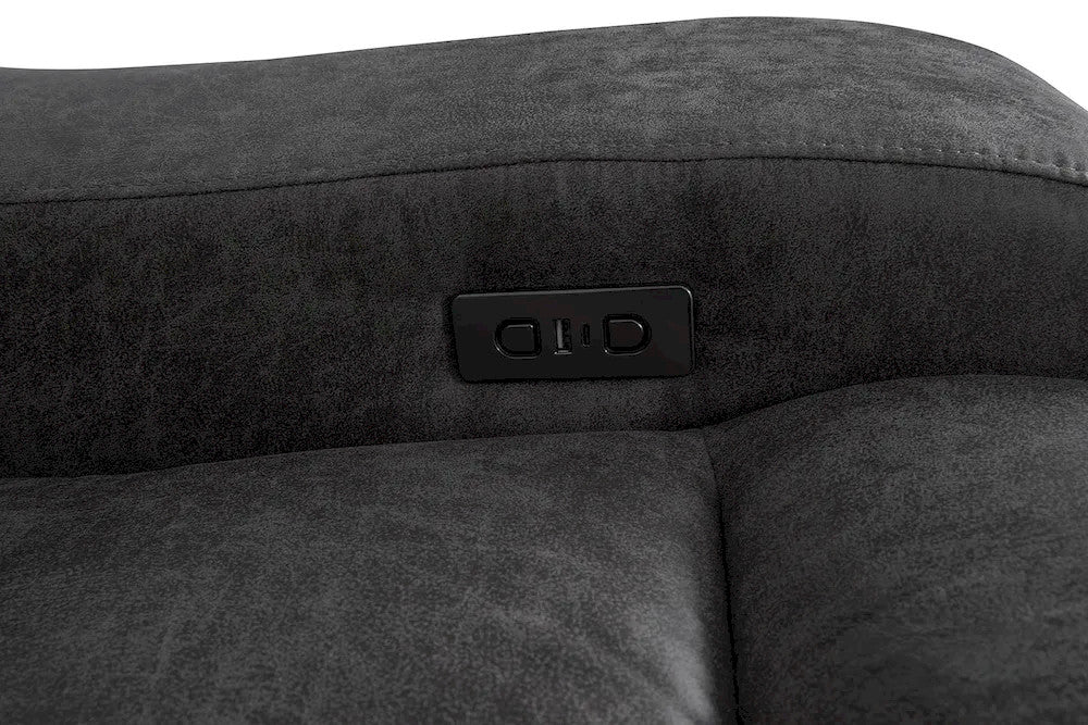 Furniture of America - Demetrius - Power Loveseat, Dark Gray - CM9931DG-LV-PM-PK view 4