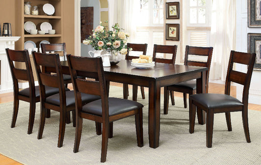 Furniture of America - Dickinson I 9 Pc. Dining Table Set in Dark Cherry - CM3187T-9PC View 1