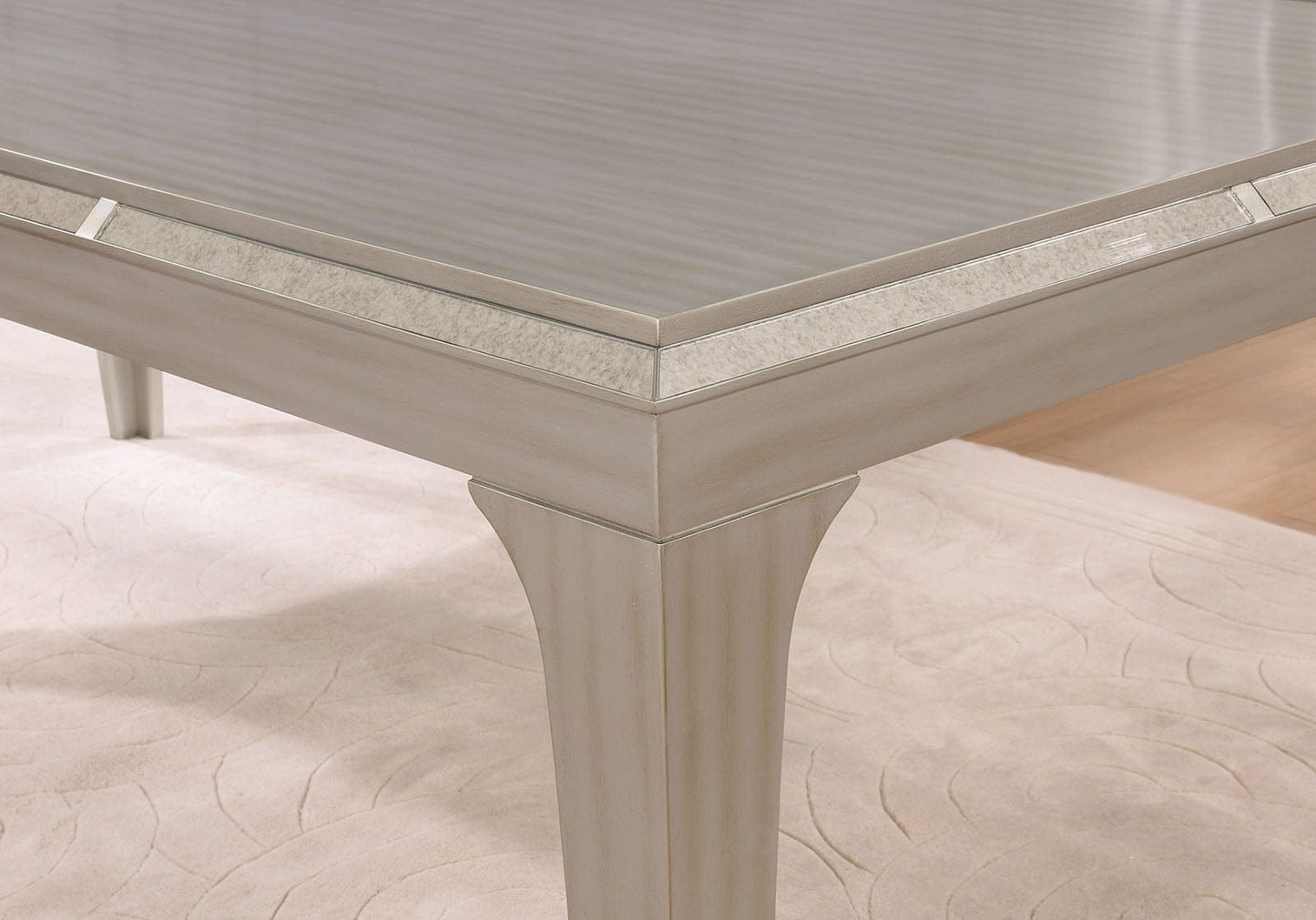 Furniture of America - Diocles Dining Table in Silver/Gray - CM3020T View 3