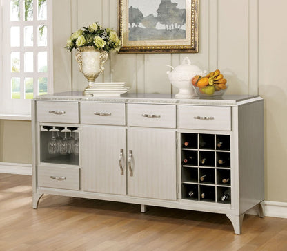 Furniture of America - Diocles Server in Silver - CM3020SV View 1