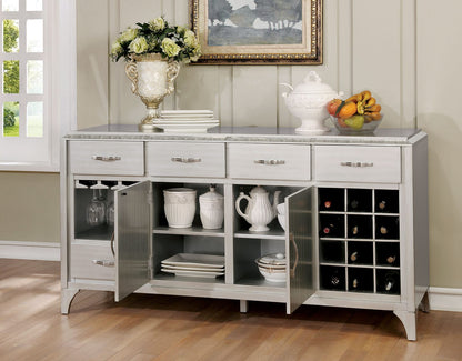 Furniture of America - Diocles Server in Silver - CM3020SV View 3