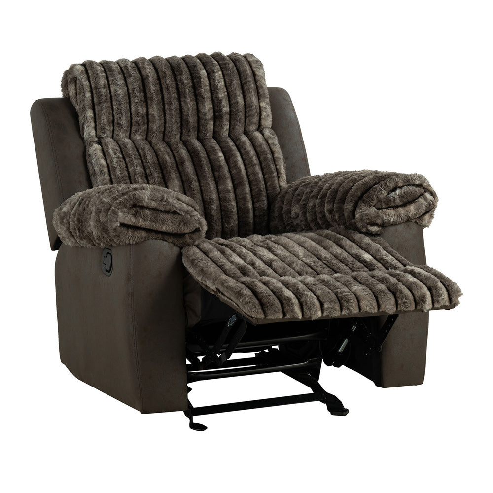 Furniture of America - Dionysus Manual Glider Recliner in Brown - FM64003BR-CH-M View 1