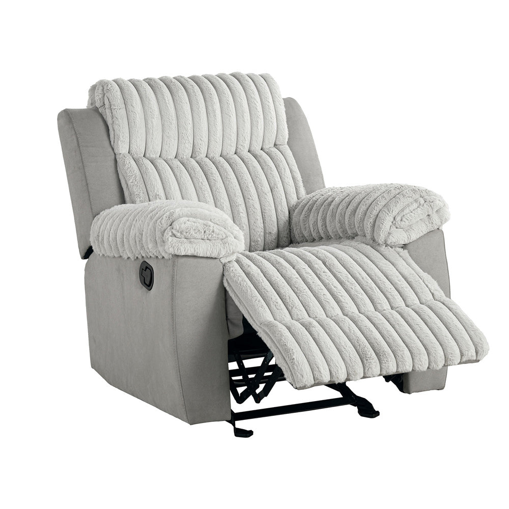 Furniture of America - Dionysus Manual Glider Recliner in Gray - FM64004GY-CH-M View 1