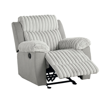 Furniture of America - Dionysus Manual Glider Recliner in Gray - FM64004GY-CH-M View 1