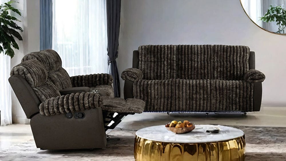 Furniture of America - Dionysus Power Sofa + Loveseat - FM64003BR-M-2PC View 1