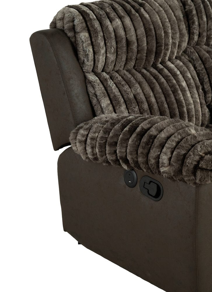 Furniture of America - Dionysus Power Sofa + Loveseat - FM64003BR-M-2PC View 3