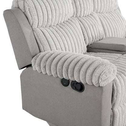 Furniture of America - Dionysus Power Sofa + Loveseat - FM64004GY-M-2PC View 4
