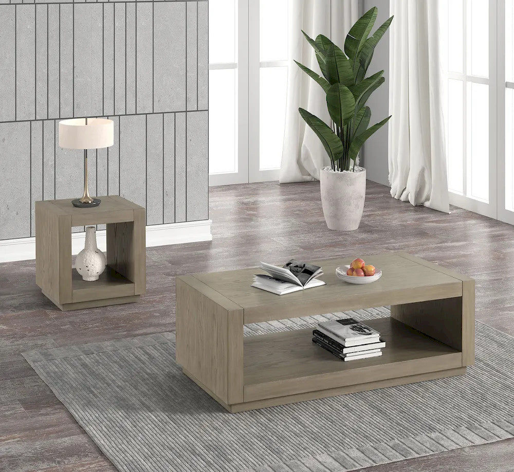 Furniture of America - Dothan - End Table, Natural - FM44009NT-E view 2