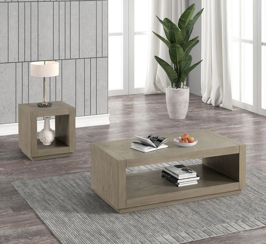 Furniture of America - Dothan - End Table, Natural - FM44009NT-E view 2