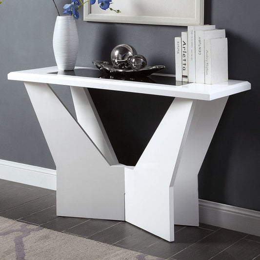 Furniture of America - Dubendorf Sofa Table in White - CM4183WH-S View 1