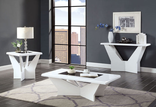 Furniture of America - Dubendorf Sofa Table in White - CM4183WH-S View 2