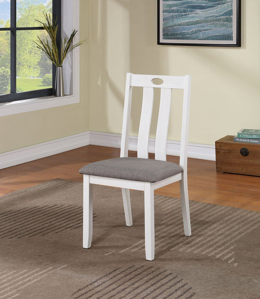 Furniture of America - Dunseith 5 Pc. Dining Table Set in White/Gray - FOA3388T-5PK View 2