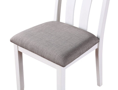 Furniture of America - Dunseith 5 Pc. Dining Table Set in White/Gray - FOA3388T-5PK View 3